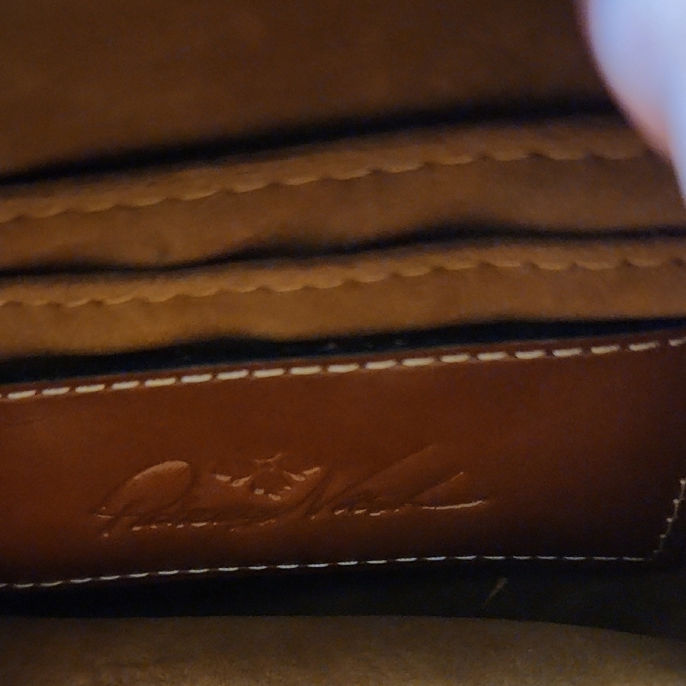 Patricia Nash Brown Leather Wristlet with Elegant Craftsmanship